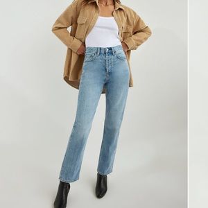 DENIM FORUM Aritzia The Joni High Rise Loose Cut Jeans size 30